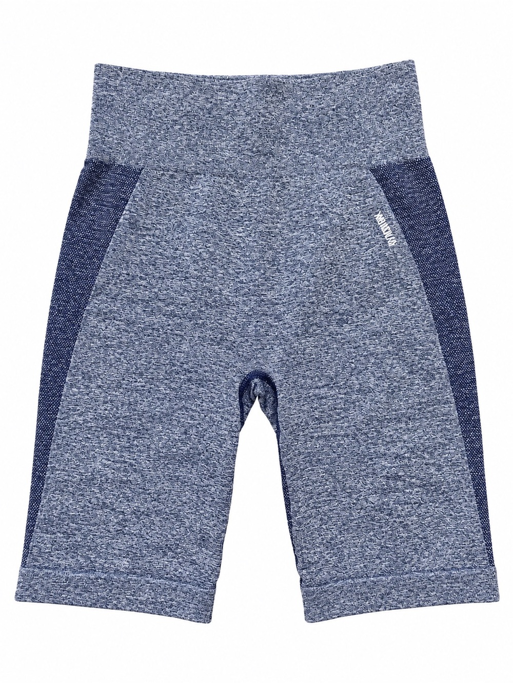 Gymshark M Flex Cycling Shorts marled navy high waisted stretch active comfy